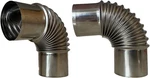 2.36 Inch Stove Pipe, Pcs 90 Degree Chimney Stainless Steel Flue For Outdoo. Fixed Price $24.94.