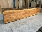 Figured Wood Fireplace Mantel/live Edge Oak/rustic Mantlepiece. Fixed Price $303.75.