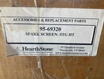 Hearthstone Gas Stove Sterling Spark Screen. Fixed Price $100.00.