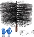 6 Chimney Cleaning Brush Kit, Drill-compatible With Gloves & Goggles, 1/4 Npt. Fixed Price $31.99.