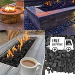 American Fireglass Medium Lava Rock 1/2"-1" Fireplace Pit Decorative 10 Lb. Fixed Price $33.16.