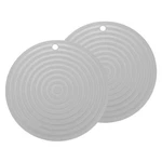 Uxcell 2 Pcs Silicone Trivets Mats For Hot Pots And Pans, 9" Round Light Grey. Fixed Price $21.37.