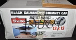 Shelter Black Galvanized Steel Chimney Cap 13"X13", SC1313L New In Box. Fixed Price $39.99.