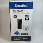 Duravent Durablack In. X Single-wall Chimney Stove Pipe 6DBK-12. Fixed Price $12.95.