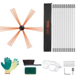 39 Feet Chimney Sweep Kit, W/ 12 Reinforced Nylon Flexible Rods, Ergonomic. Fixed Price $95.88.