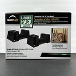 Shelterlogic Lumbar Firewood Adjustable Abs Plastic Brackets Open Box. Fixed Price $29.99.