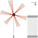 Chimney Sweep Kit 30FT Length, Brush With 9 Nylon Flexible Rods, Rot. Fixed Price $97.35.