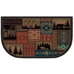 Demissle Fireplace Hearth Rug Mats Cabin Southwestern Fireproof Fir.... Fixed Price $50.22.