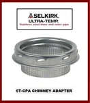Selkirk 6" Ultra-temp Vent Pipe- Chimney Adapter #6T-CPA New!. Fixed Price $74.99.