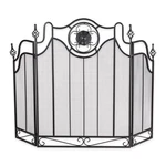 Zingz & Thingz Victorian Gothic Metal Fireplace Screen, Tuscan Design, 22.125X10. Fixed Price $150.69.