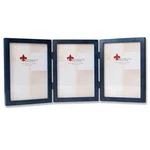 Lawrence Frames Hinged Triple Blue Wood Picture Frame, Gallery Collection, 5X7. Fixed Price $58.62.