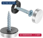 Uxcell 36PCS Covers Caps, 16MM Dia Stainless Steel Mirror Screws Decorativ. Fixed Price $10.91.