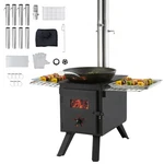 Vevor Portable Wood Stove Camping Hot Tent Bbq 86 For Outdoor W/ Pipes. Fixed Price $109.93.