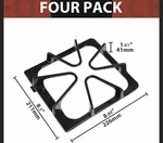 Sukienka W10447925 Gas Range Burner Grates X4- Cast Iron, Fits Whirlpool/maytag. Fixed Price $44.99.
