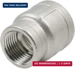 Beduan Stainless Steel Reducer Coupling, 1-1/4" X 1" Female Npt Reducing Cast Pi. Fixed Price $19.92.