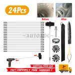 24PCS Flue Sweeping Brush & Kit Soot Cleaning Rods Chimney Set Plastic. Fixed Price $25.29.