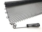 Sxatols Fireplace Mesh Screen Curtain, Two Panels. Rod Kit Not INCLUDED(18" H.... Fixed Price $40.82.