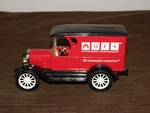 Vintage 6 3/4" Mfs Investment 1923 Chevrolet Ertl Delivery Van Metal Bank. Fixed Price $59.99.