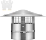 Vivohome 6" Cone Top Chimney Cap W/ Screen Round Roof Rain Exhaust Cover. Fixed Price $41.99.