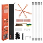 Vevor Chimney Sweep Kit, 23 Ft Extendable Brush, Fireplace Cleaning. Fixed Price $74.22.