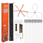 Chimney Sweep Kit, 39 Ft Maximum Extendable Length Brush,. Fixed Price $78.65.