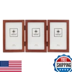 Lawrence Frames Hinged Triple Walnut Wood Picture Frame, Gallery Collection, 4 B. Fixed Price $45.26.