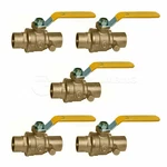 Midline Valve Premium Brass Swt X Full Port Ball Drain 1 In. (5 Pack). Fixed Price $149.99.