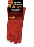 Fireplace Gloves Woodstove Camp Leather 14". Fixed Price $19.95.