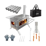 Hot Tent Stove, Unho Wood Burning Portable With 6... Fast Ship. Fixed Price $188.67.