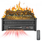Vevor Electric Fireplace Log, 20 Inch Insert Heater, With Remote. Fixed Price $121.32.