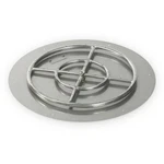 24" Round Stainless Steel Flat Pit Pan W/ 18" Burner By American Fireglass. Fixed Price $354.74.