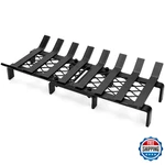 Willow Weave 20" Fireplace Grate W/ Ember Retainer, Wood Stove Rack, Heavy Duty. Fixed Price $79.70.