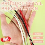 Uxcell 2PC Apricot Braided Leather Cord 4MM Round Jewelry Making Rope 2.19YDS. Fixed Price $20.00.