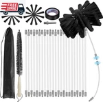 30FEET Chimney KIT,8 In Brush Head,dryer Vent Cleaner Sweep&c. Fixed Price $50.99.