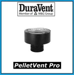 Duravent Pro 4" To 8" Chimney Adapter, Black #4PVP-X8. Fixed Price $110.99.