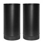 Imperial BM0111 6" Dia. X 24" Long Black Stove Pipe Gauge Single Wall Steel. Fixed Price $46.54.