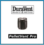 Duravent Pelletvent Pro 3" Diameter Harman Black Appliance Adapter #3PVP-ADHB. Fixed Price $43.99.