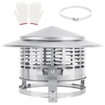 Komclub 6 Cone Top Chimney Cap,round Inch, Silver. Fixed Price $44.05.