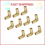 Supplygiant PXLN0012-10 Pex 90 Degree Elbow Barb Pipe Fitting, 1/2 Inch Bras. Fixed Price $22.76.