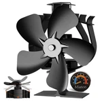 Miaton Oscillating Wood Stove Fan Heat Powered 4.3 X 7.5 8.6 Inches, Black. Fixed Price $34.90.