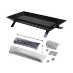 Rasmussen Custom Pan Vented Fireplace Burner Kit With Strap Legs, Lp, 27" X 16". Fixed Price $500.00.