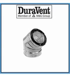 Duravent Directvent Pro 4" X 6-5/8" Galvanized Degree Elbow #46DVA-E45. Fixed Price $60.00.