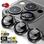 3-2PCS Tempered Glass Lens Protector For Iphone 17 16 15 14 Max Metal Ring. Fixed Price $6.44.