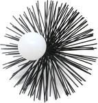 4-INCH Round Pellet Stove Chimney Cleaning Brush Made Usa. Fixed Price $27.99.