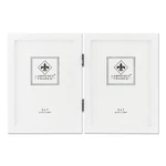 Lawrence Frames Hinged Double White Wood Picture Gallery Collection 5 By. Fixed Price $26.30.
