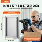 Bbq Access Door, 16W X 22H Inch Single Outdoor Kitchen Outside Cabinet. Fixed Price $62.90.