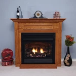 Empire Standard Cabinet Mantel With Base, White. Fixed Price $1599.00.