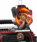 Xtimes Wood Stove Fan Heat Powered Fireplace With Magnetic Thermometer. Fixed Price $42.40.
