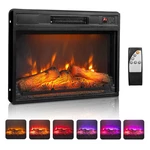 23" Home Embedded Fireplace Electric Insert Heater Flame Remote Space Keep Warm. Fixed Price $83.99.
