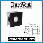 Duravent Pro Pipe 4" Diameter Wall Thimble #4PVP-WT New!. Fixed Price $93.99.